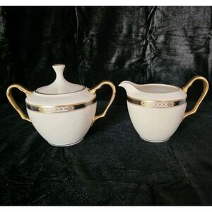Lenox China Presidential Collection Hancock Creamer & Sugar Bowl w/ Lid NWOT